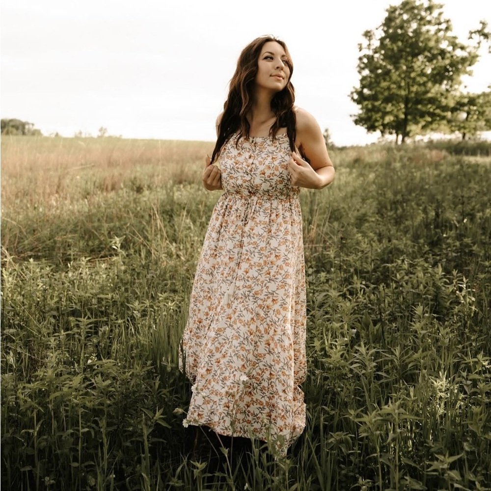 IDYLLWIND Floral Sleeveless Dress